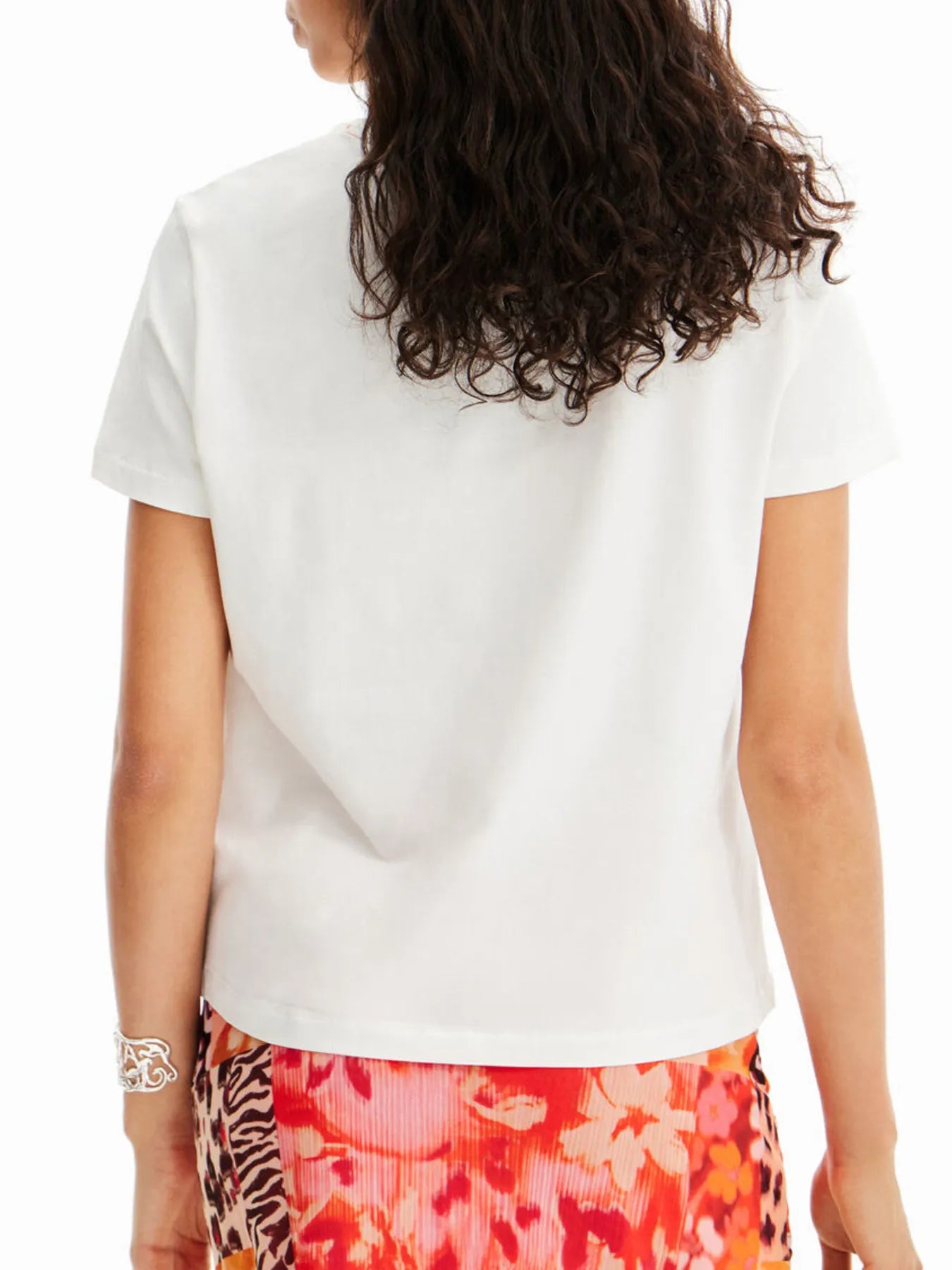 Flower Graphic Round Neck T-Shirt OutfitFlow