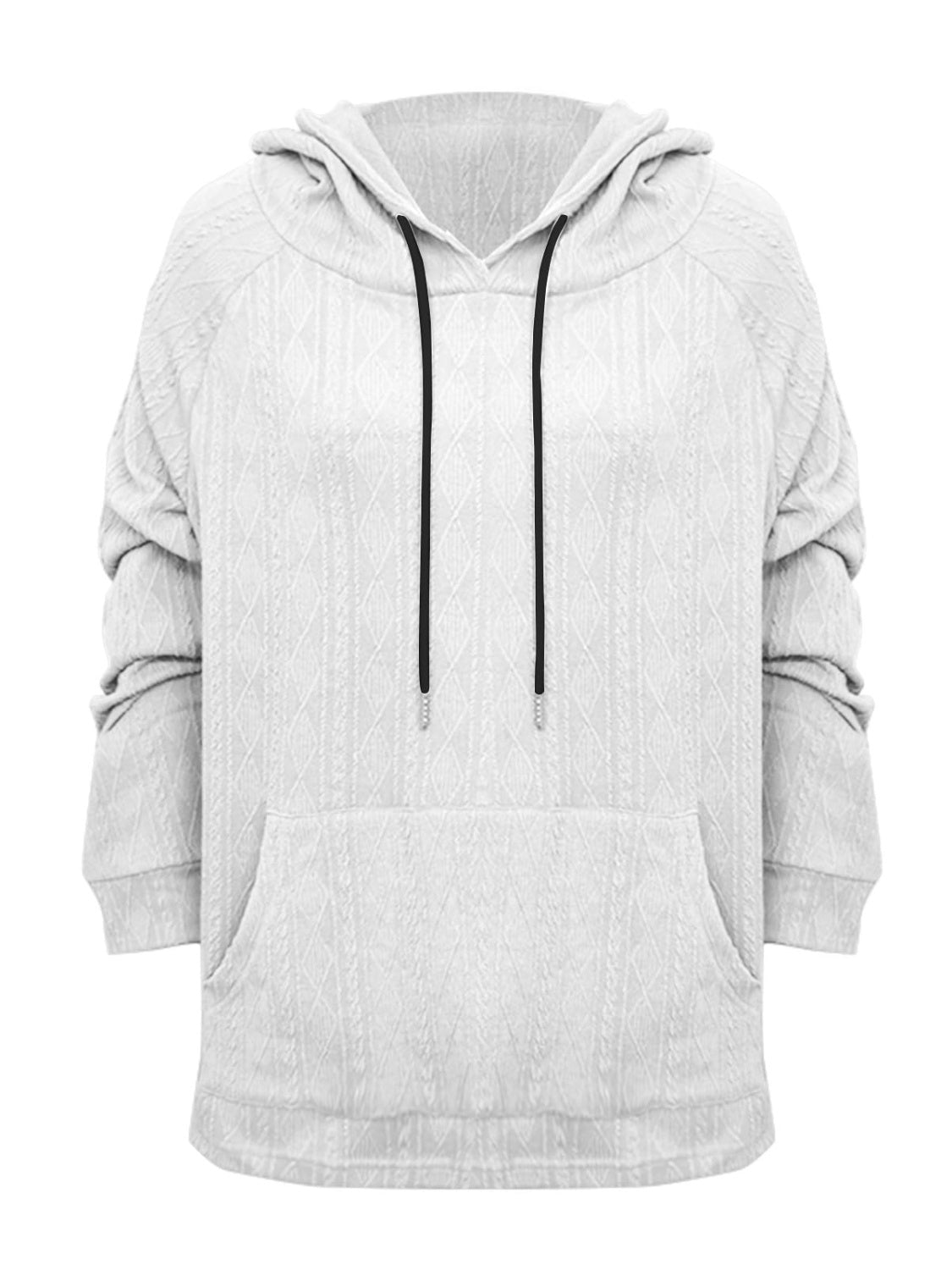 Outfit Flow - Full Size Drawstring Long Sleeve Hoodie