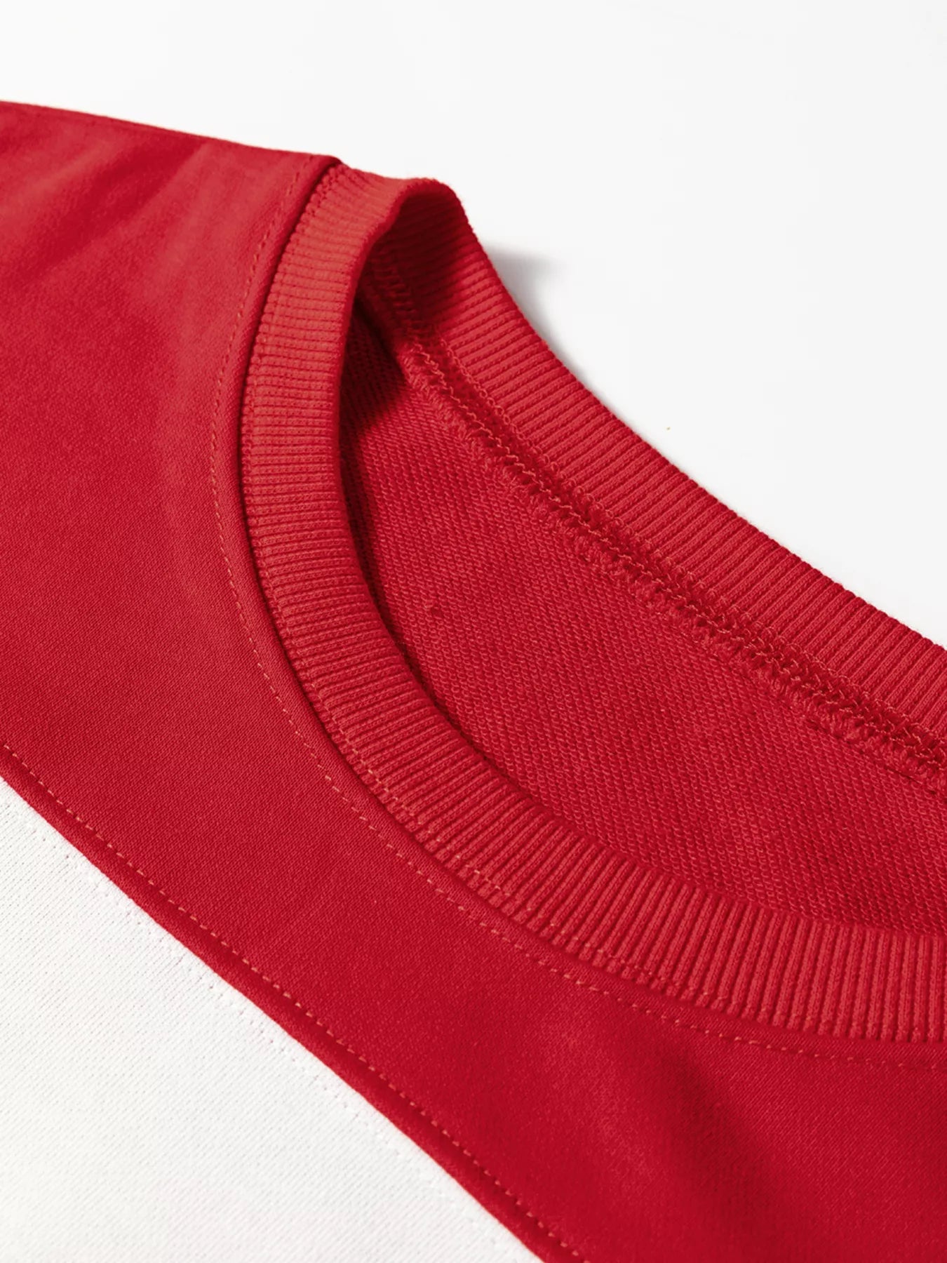 Colorblock Drop Shoulder Baggy Sweatshirt OutfitFlow