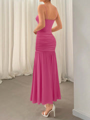 Ruched Maxi Cami Dress OutfitFlow