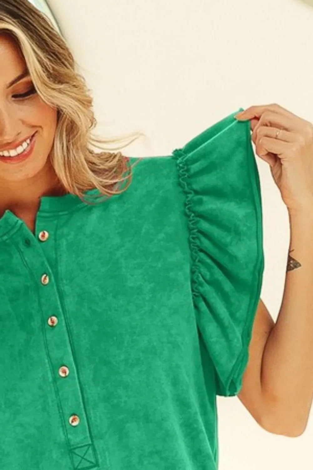 BiBi Mineral Washed Terry Top OutfitFlow