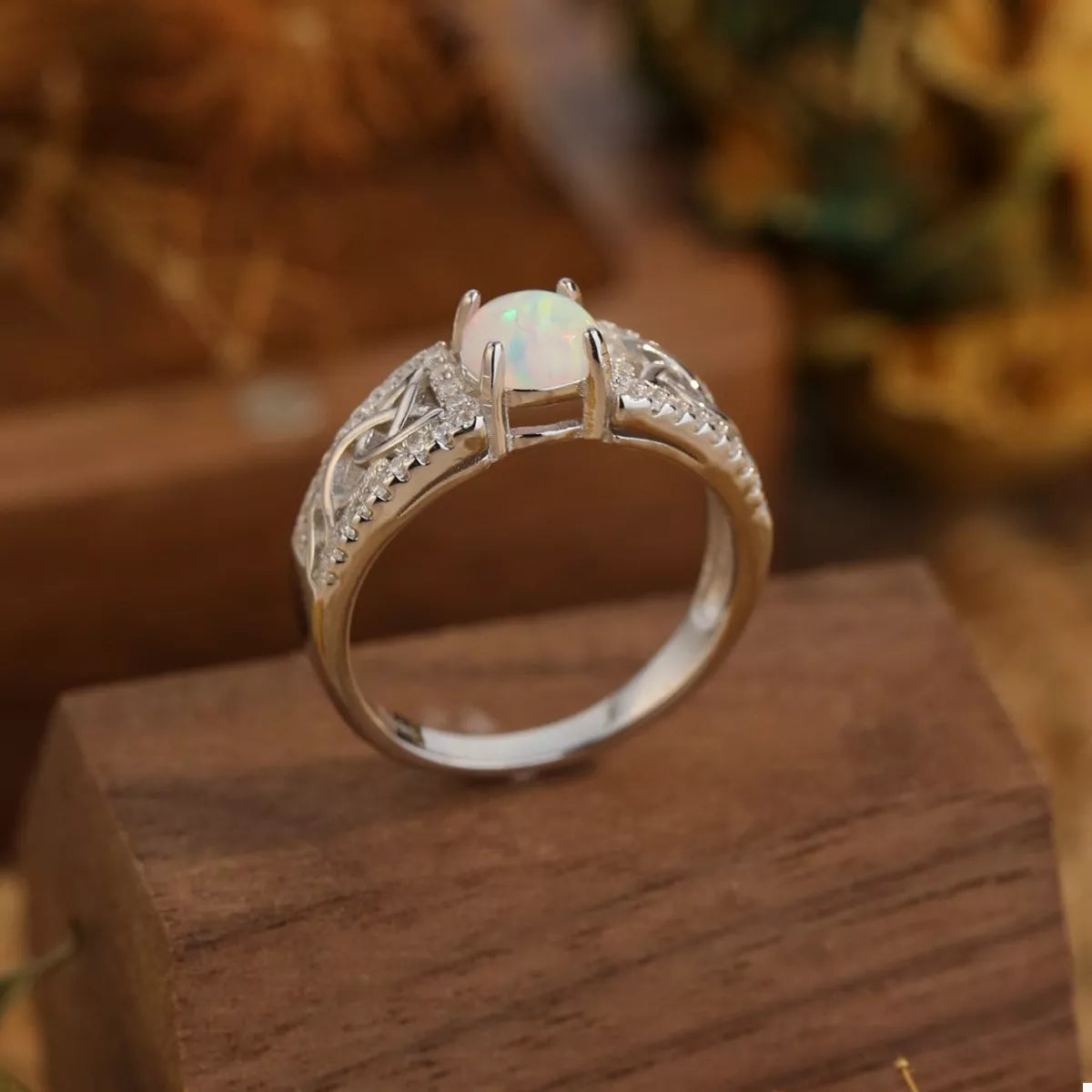 925 Sterling Silver Moonstone Ring OutfitFlow