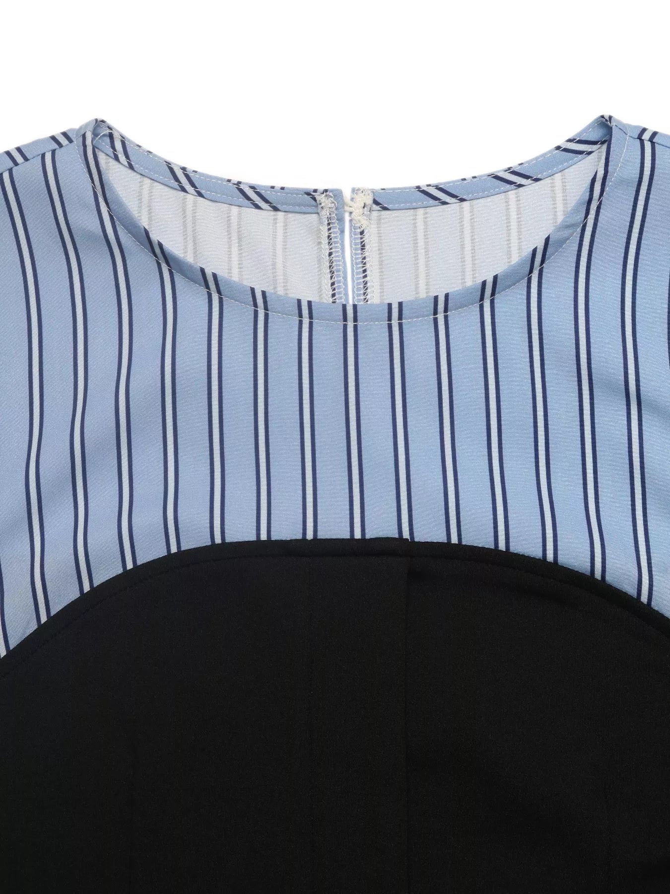 Striped Long Sleeve Blouse with Bow Tie OutfitFlow