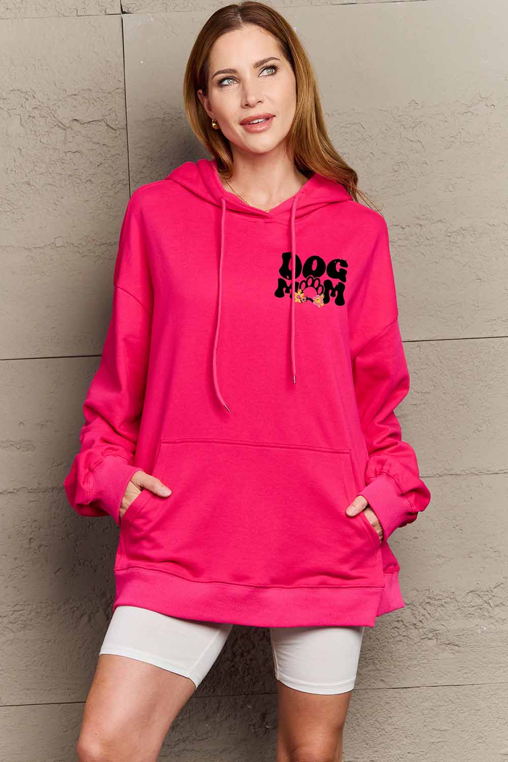 Outfit Flow - Simply Love Simply Love Full Size DOG MOM Graphic Hoodie