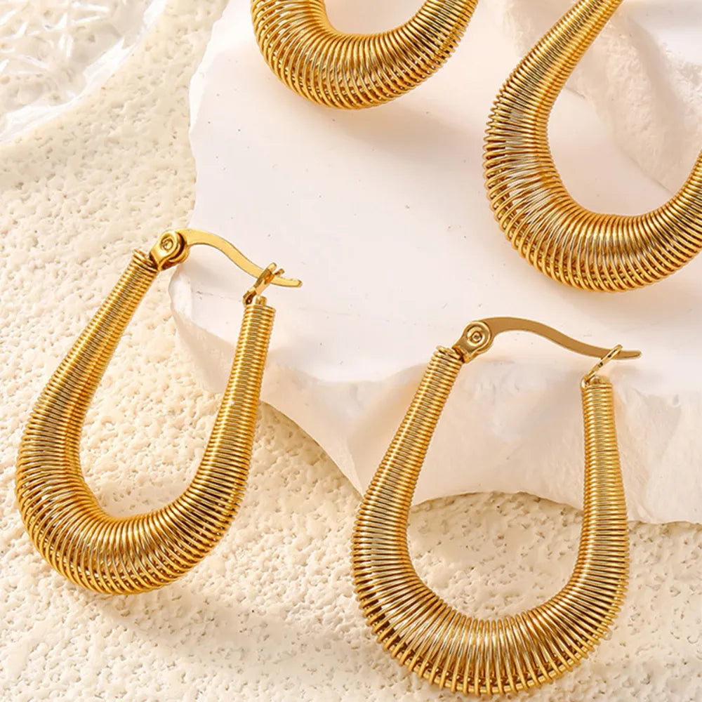 Titanium Steel U Shape Earrings OutfitFlow