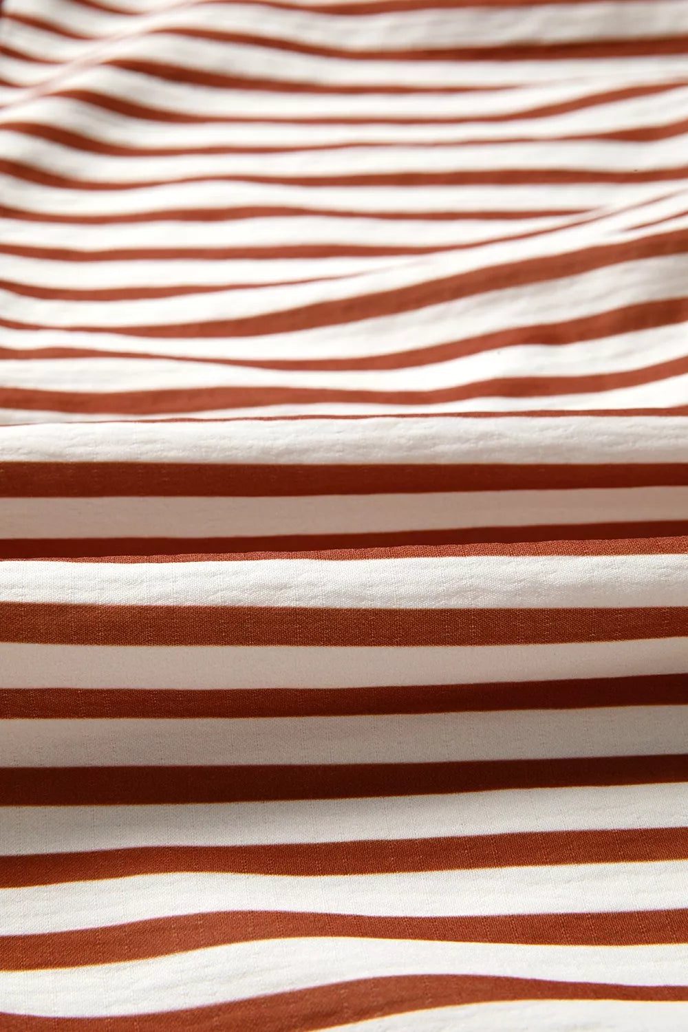 Stripe Babydoll Long Sleeve Blouse Trendsi