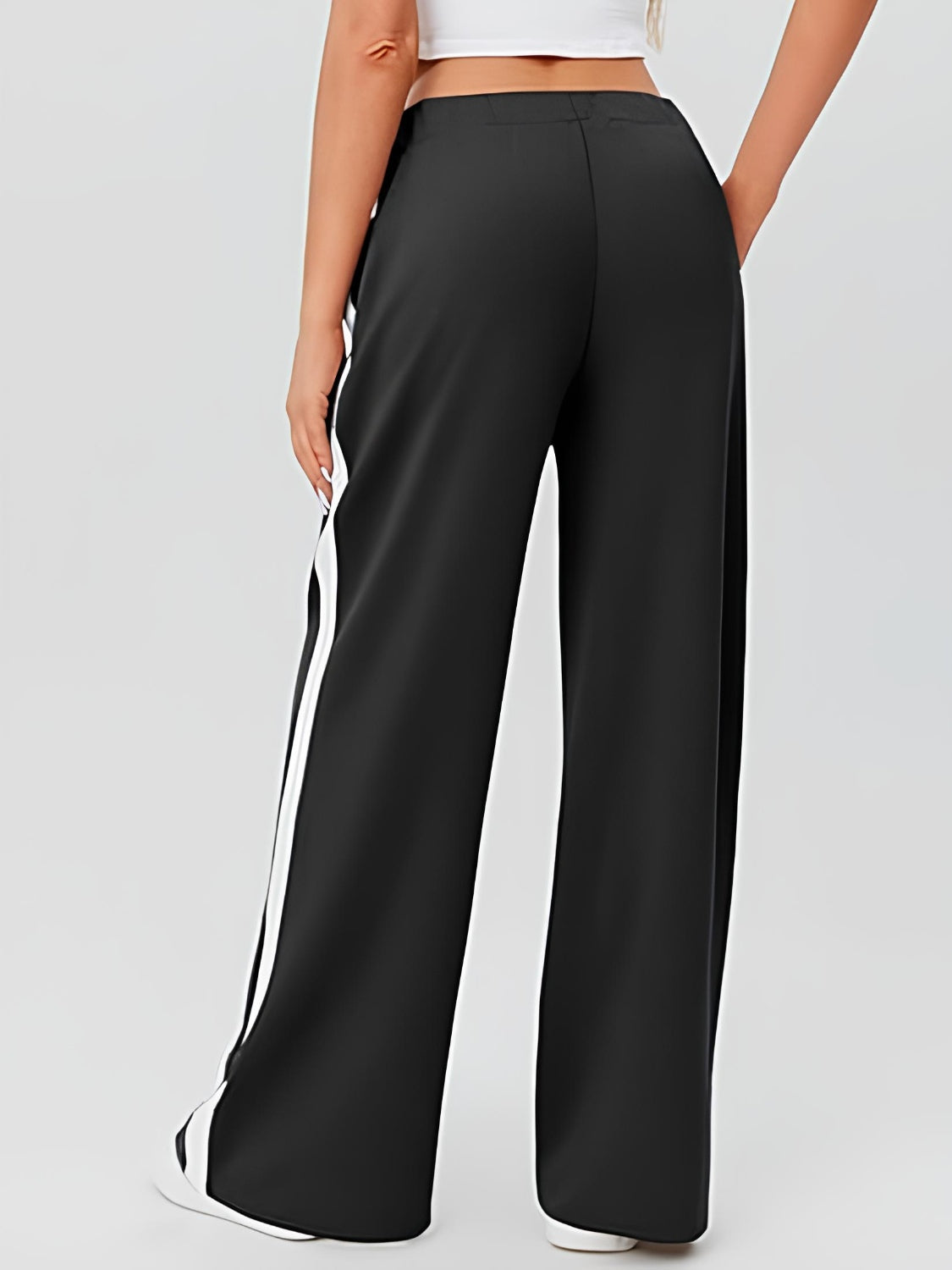 Outfit Flow - Side Striped Wide Leg Pants