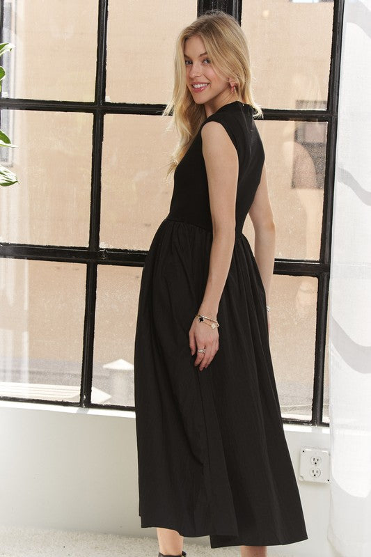 ADORA V-Neck Cap Sleeve Dress OutfitFlow