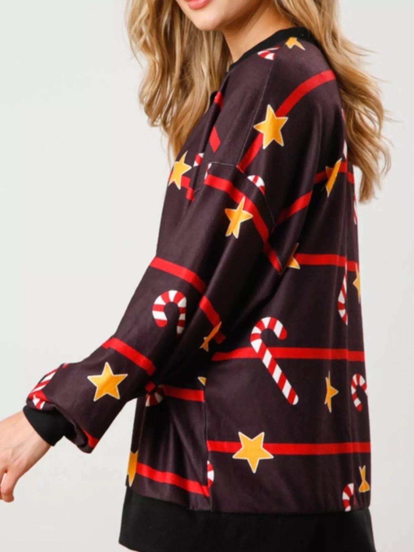 Christmas Long Sleeve Top and Pants Lounge Set OutfitFlow