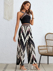 Outfit Flow - Wide Strap Sleeveless Top and Pants Set