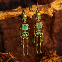 Skeleton Alloy Earrings OutfitFlow