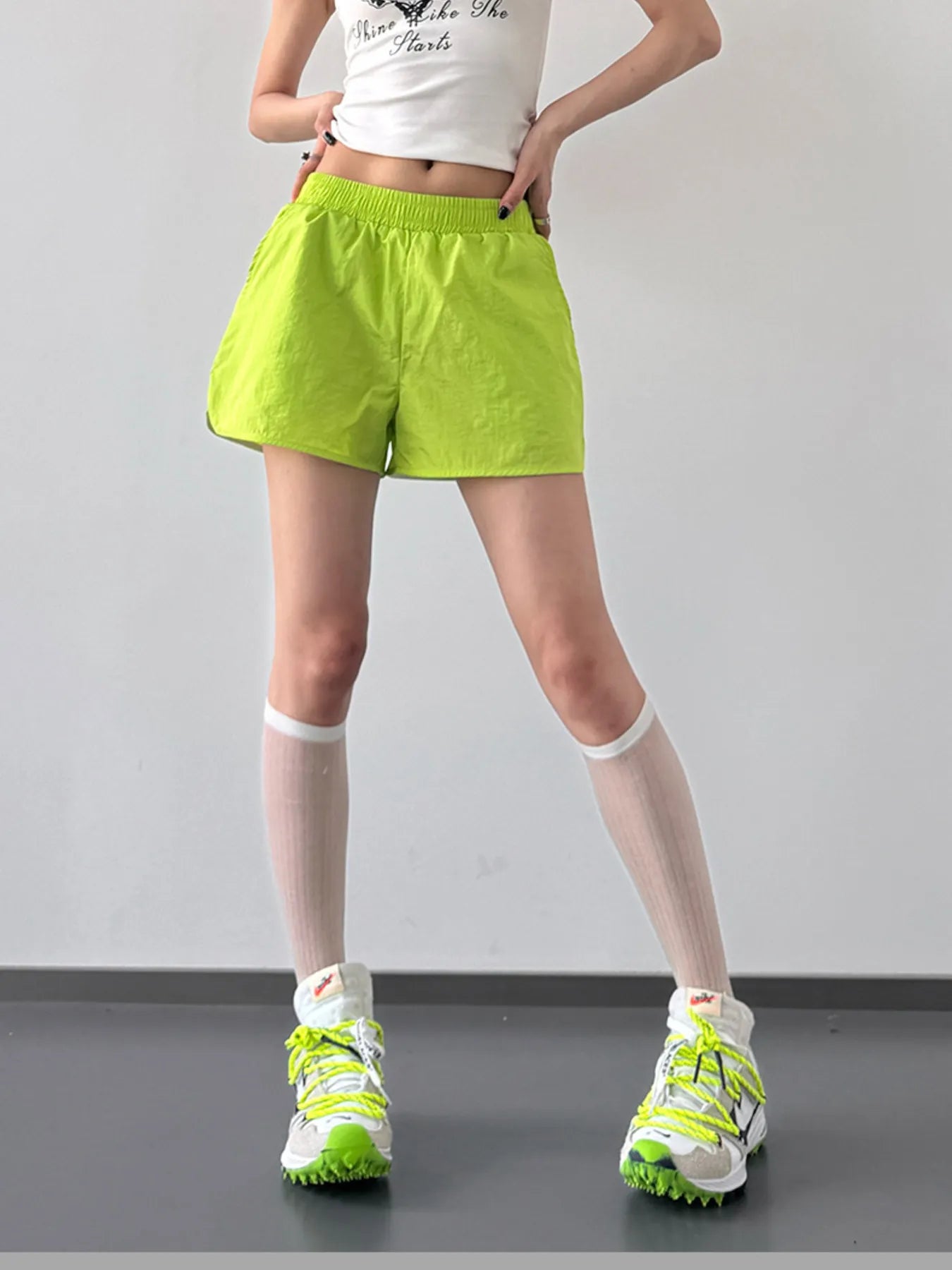 Elastic Waist Active Shorts OutfitFlow