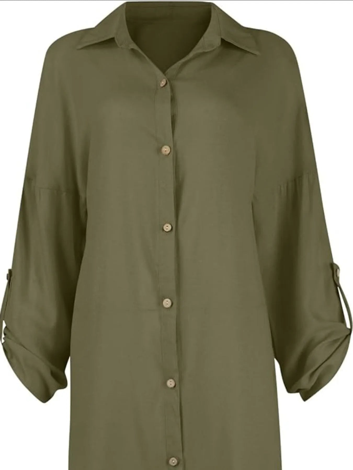 Button Down Long Sleeve Shirt Dress OutfitFlow
