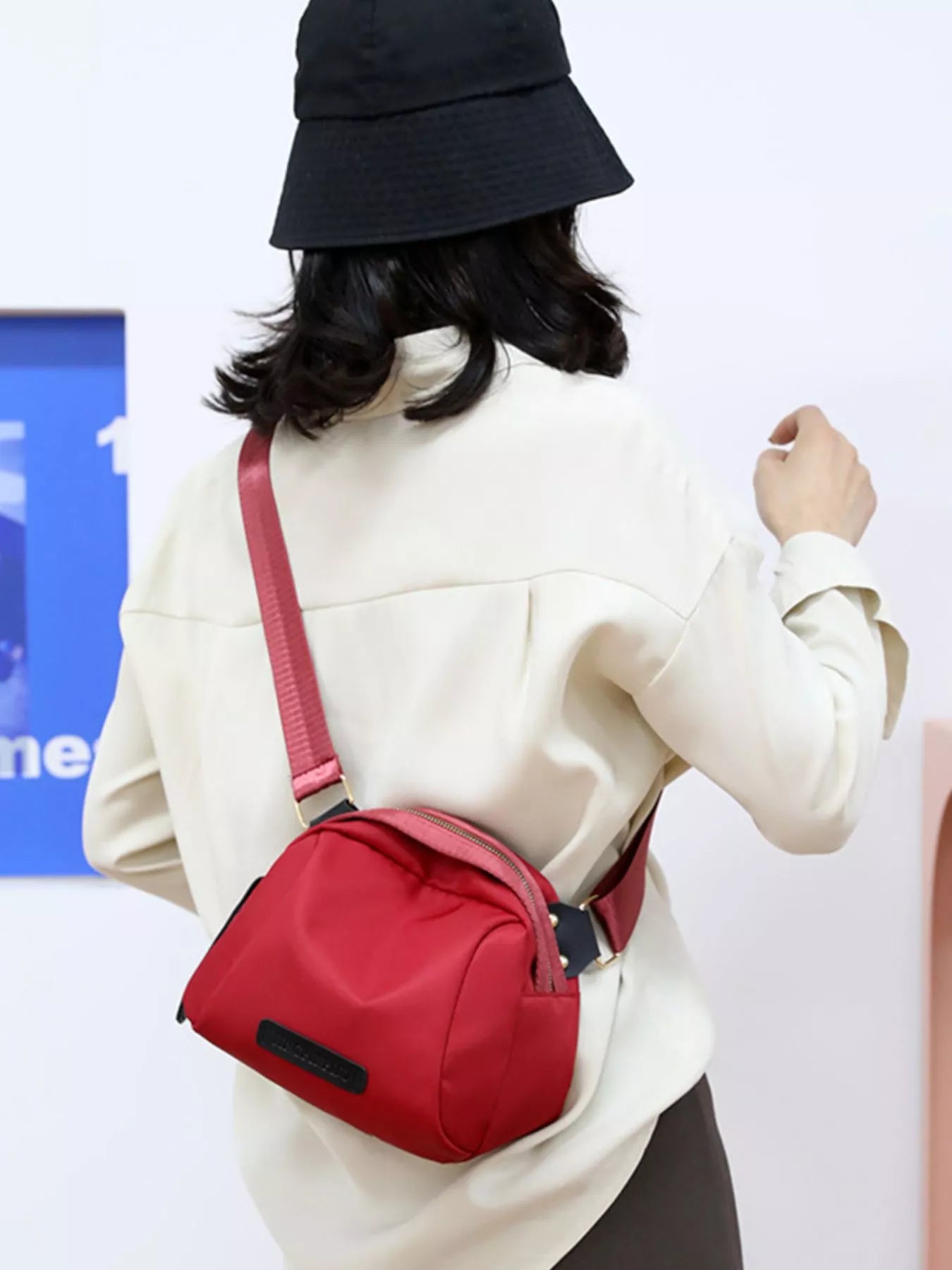 Adjustable Wide Strap Crossbody Bag OutfitFlow