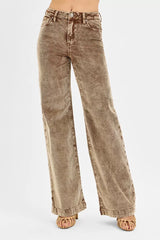 RISEN High Rise Wide Leg Corduroy Jeans OutfitFlow