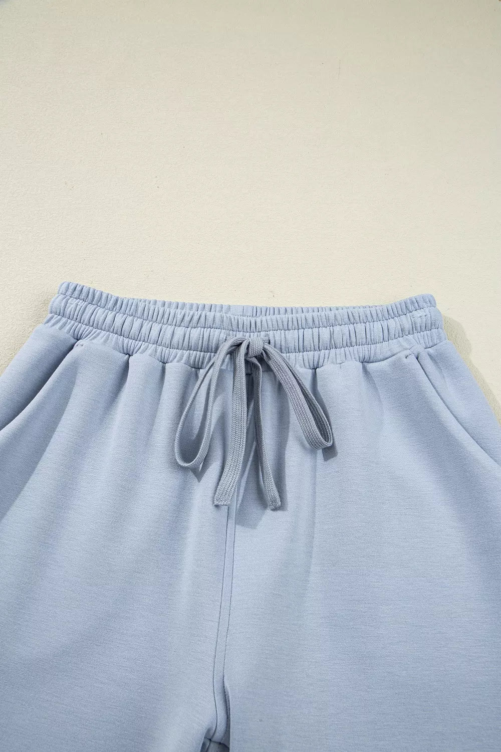 Half Zip Thumbhole Sleeve Hoodie and Pants 2pcs Outfit OutfitFlow