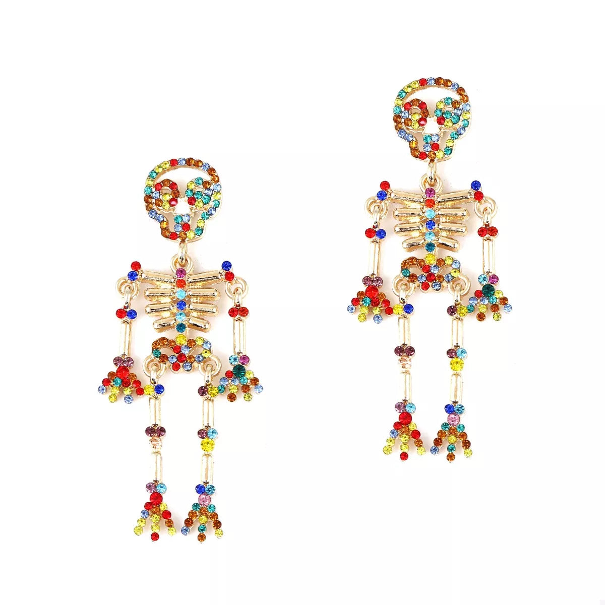 Halloween Skeleton Statement Earrings OutfitFlow