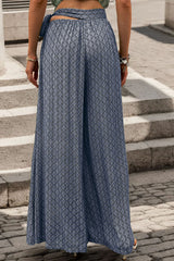 Outfit Flow - Perfee Printed Tied Wide Leg Pants