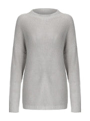 Round Neck Drop Shoulder Sweater