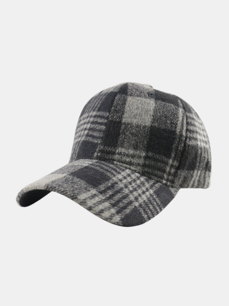 Outfit Flow - Plaid Adjustable Cotton Baseball Cap