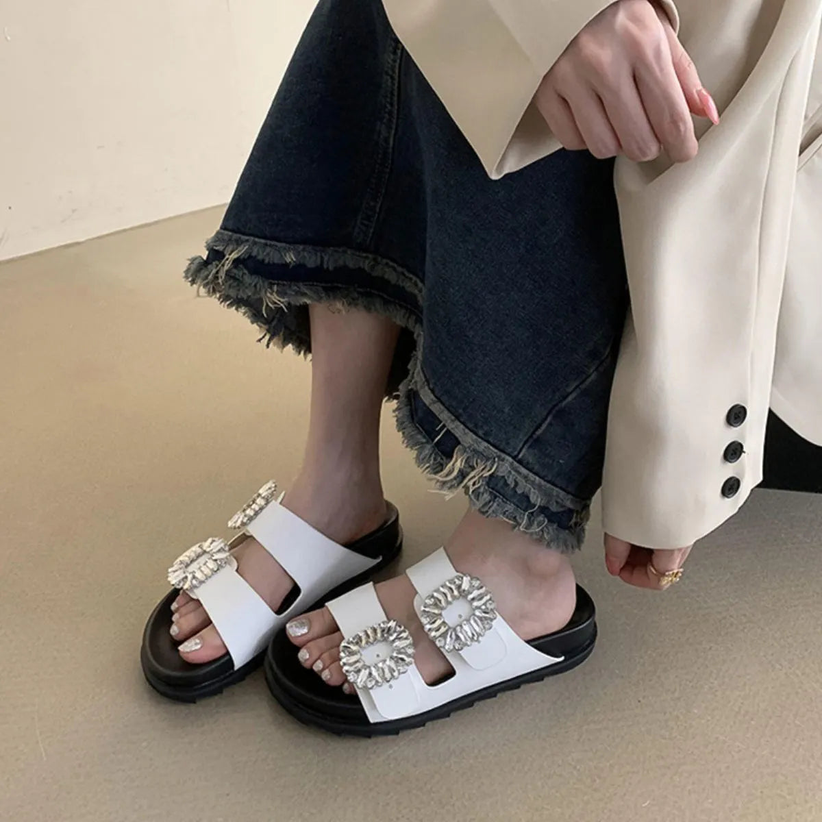 Open Toe Platform Sandals OutfitFlow