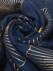 Ginkgo Leaf Polyester Scarf OutfitFlow