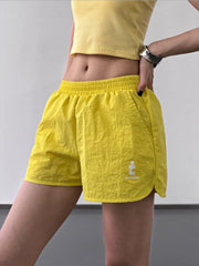 Elastic Waist Cotton Linen Shorts OutfitFlow