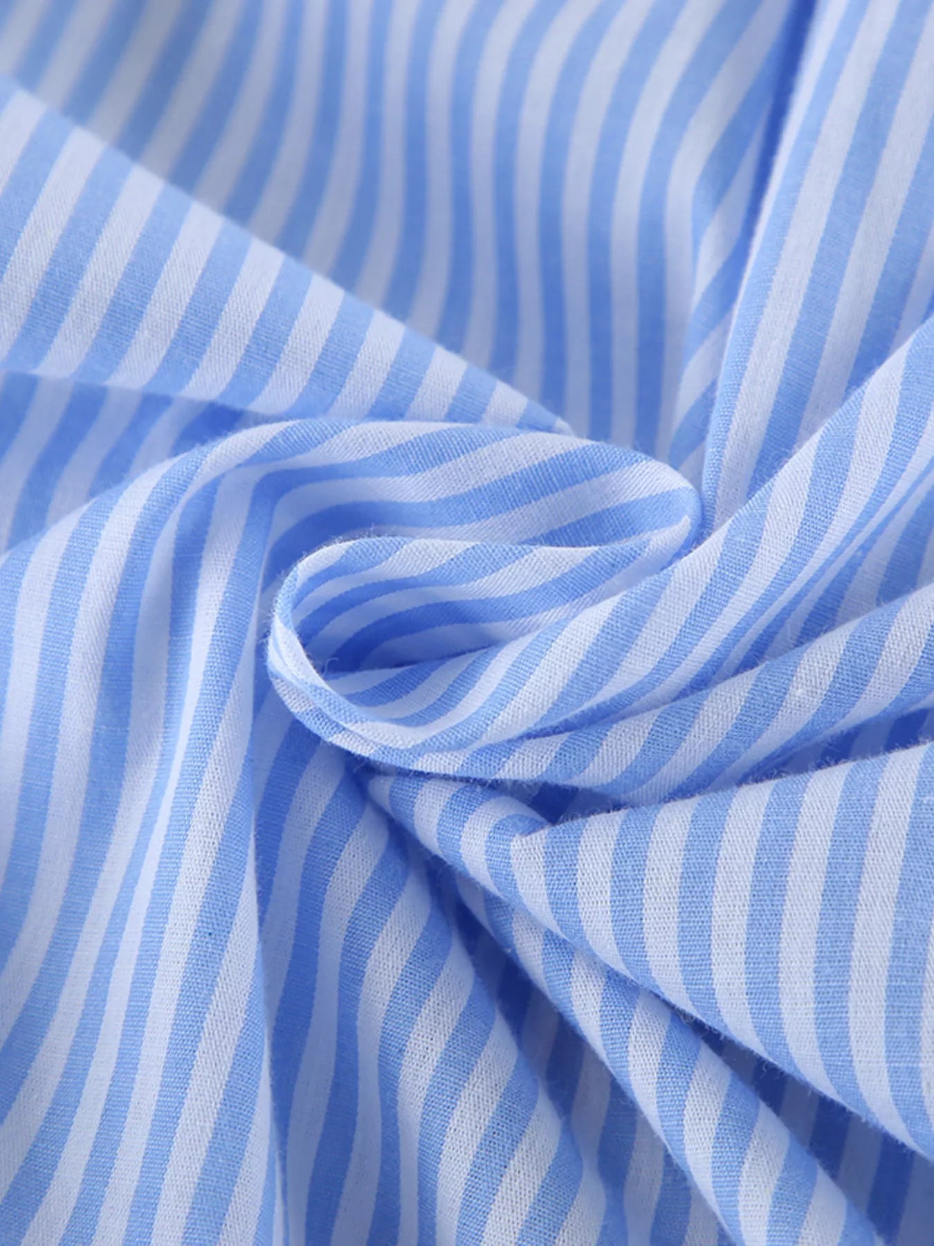 Striped Button Up Shirt and Shorts Lounge Set OutfitFlow