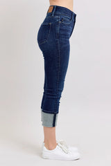 Judy Blue High-Waist Double Waist Band Skinny Jeans OutfitFlow