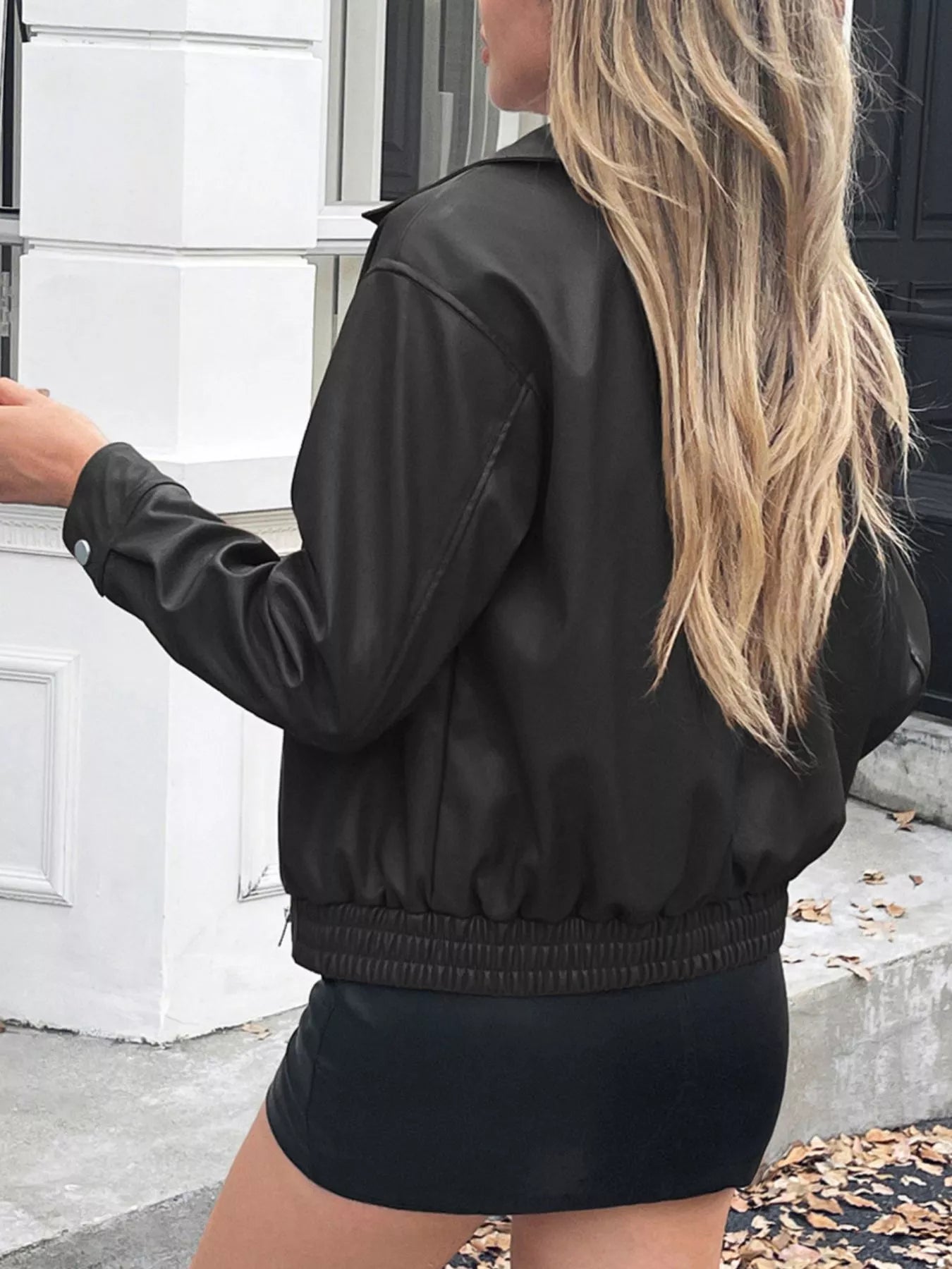 Zip Up Long Sleeve Jacket OutfitFlow