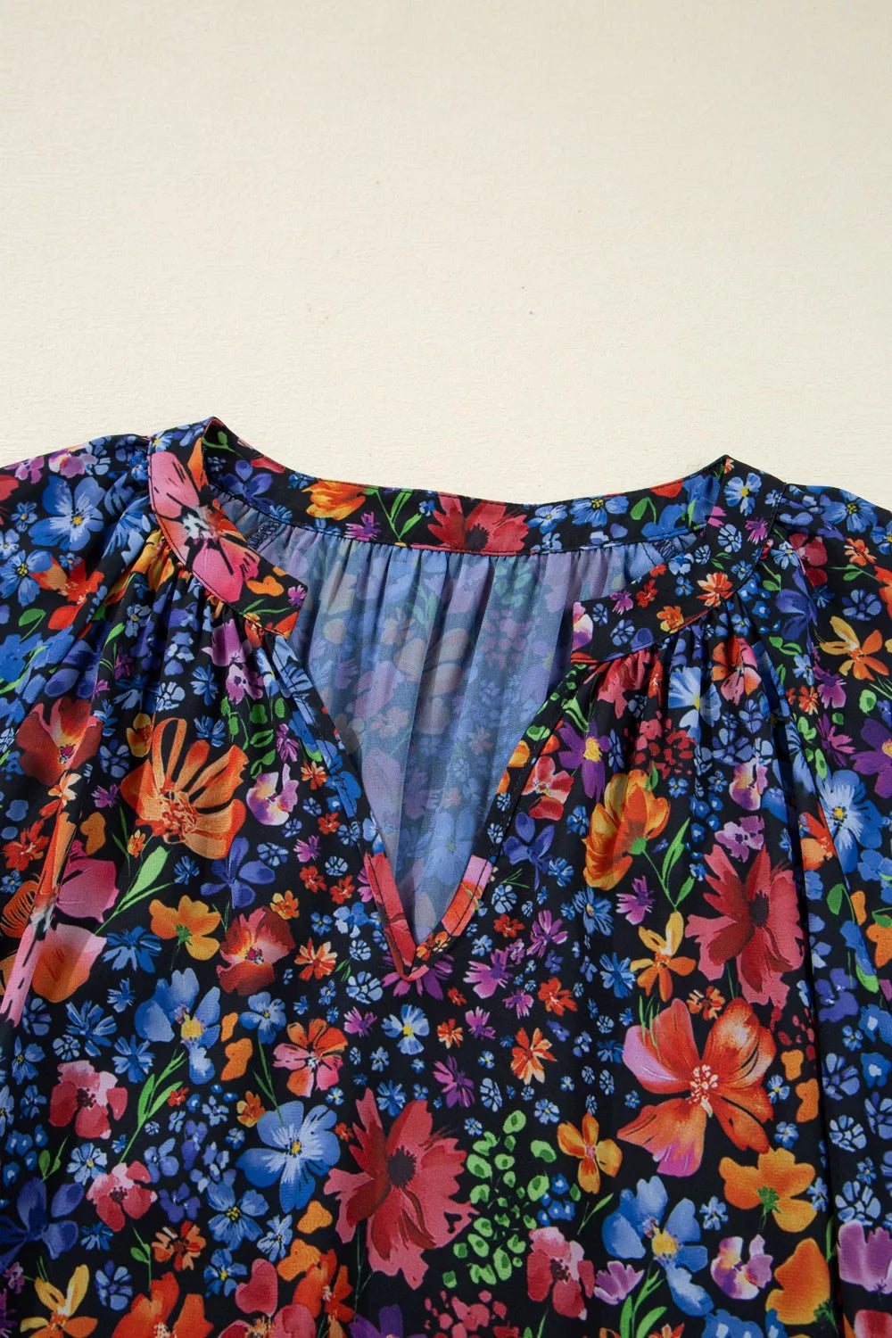 Floral Print Flounce Sleeve Dress OutfitFlow