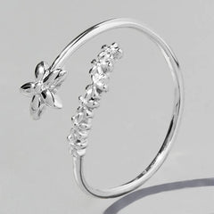 925 Sterling Silver Flower Ring OutfitFlow