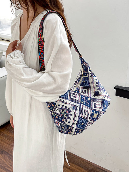 Outfit Flow - Geometric Adjustable Strap Crossbody Bag