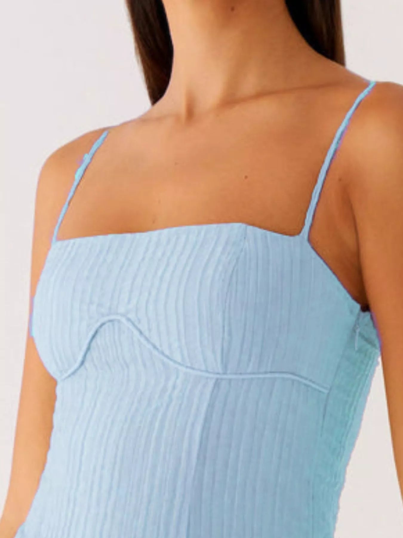 Ruffle Hem Cami Mini Dress OutfitFlow