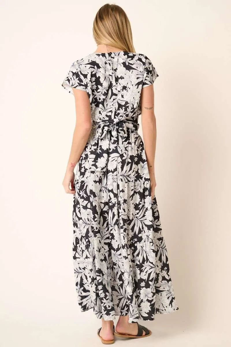 Mittoshop Tropical Print Top and Skirt Set OutfitFlow