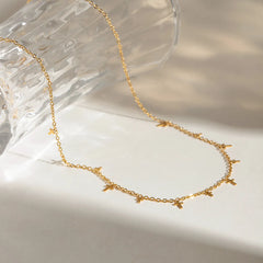 18K Gold-Plated Cross Necklace OutfitFlow