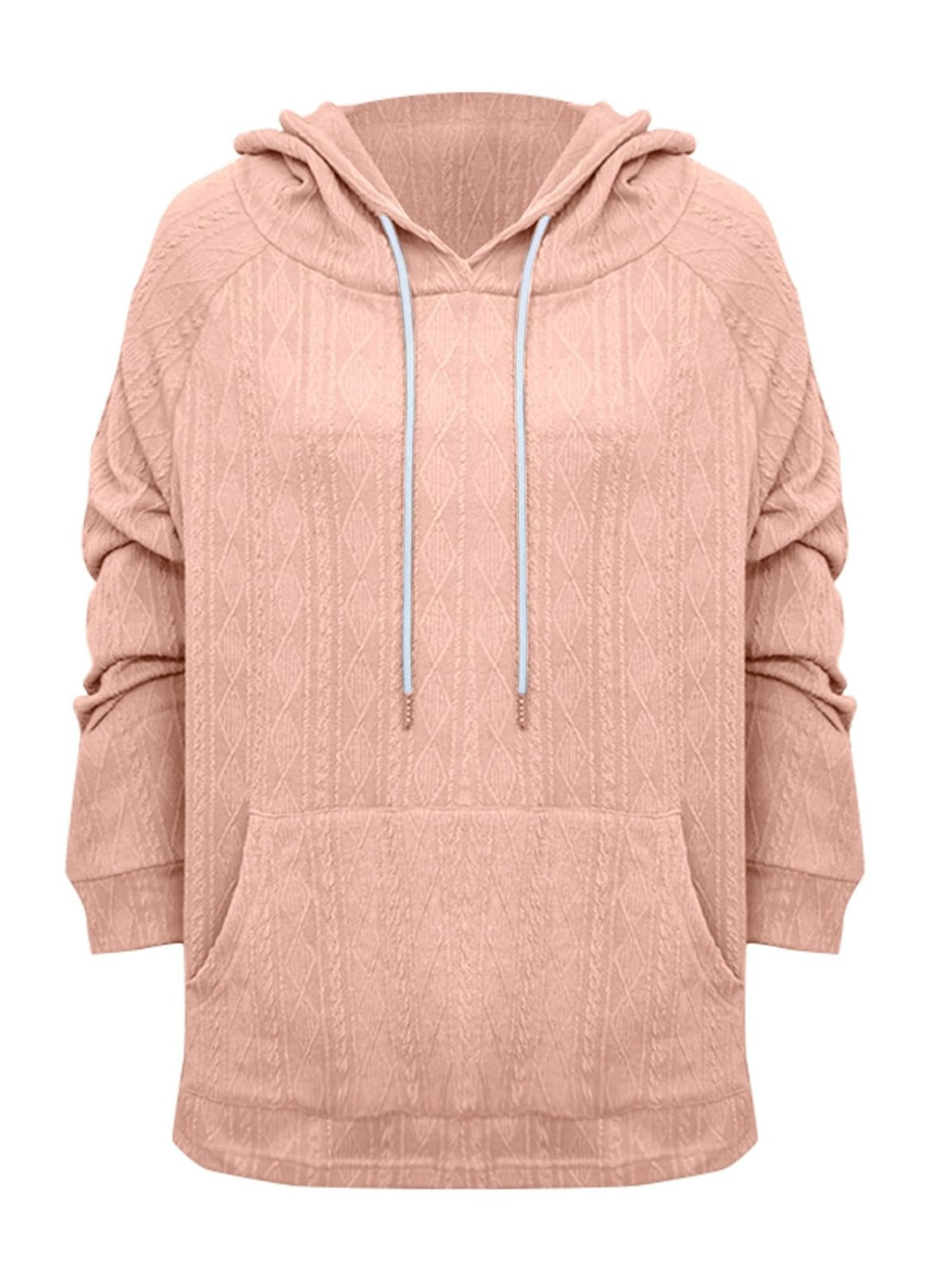 Outfit Flow - Full Size Drawstring Long Sleeve Hoodie