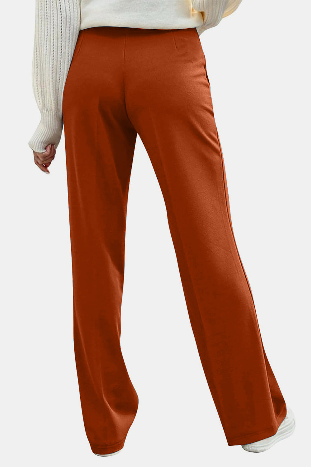 Outfit Flow - Decorative Button High Rise Pants