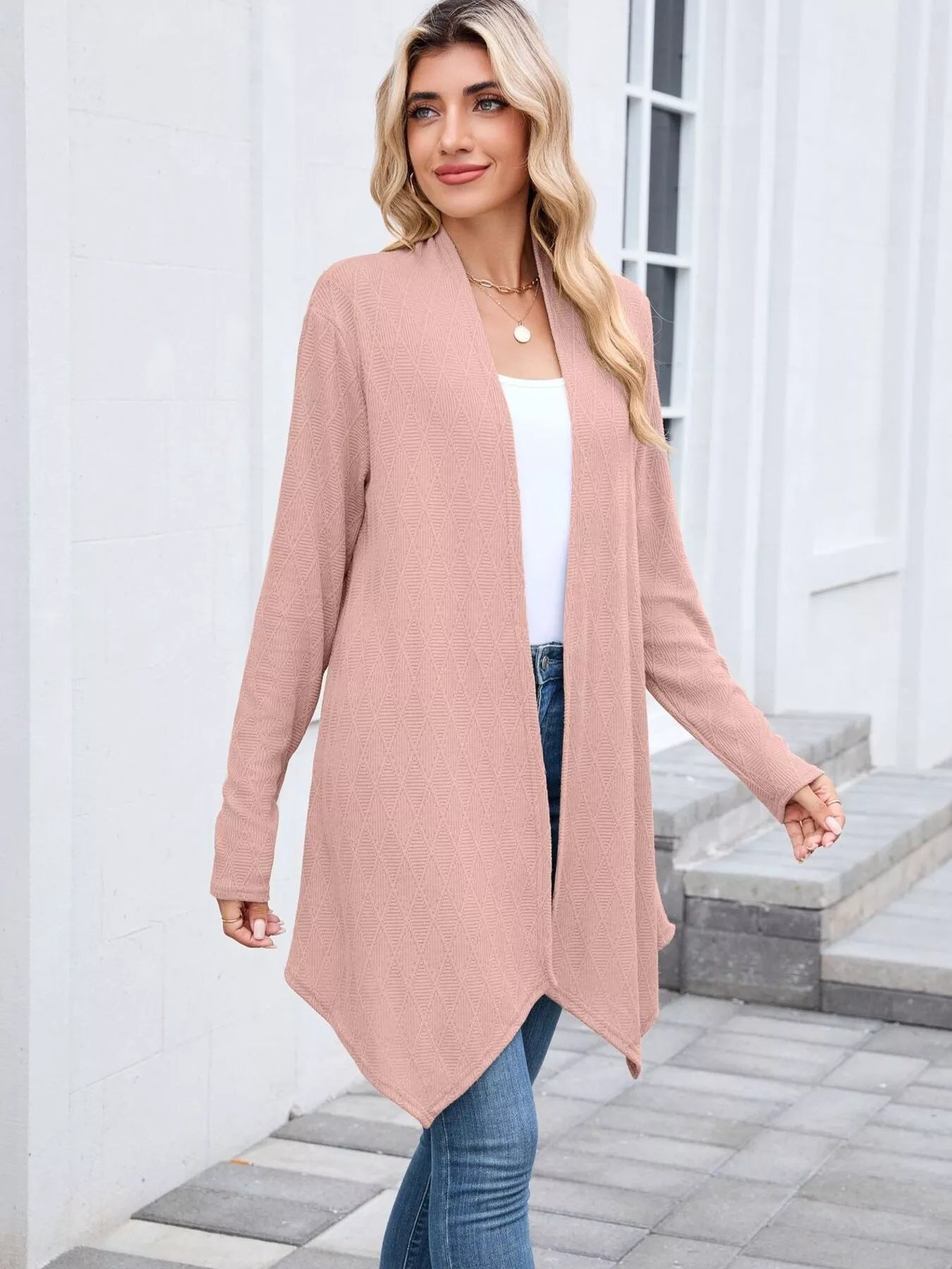 Open Front Long Cardigan OutfitFlow