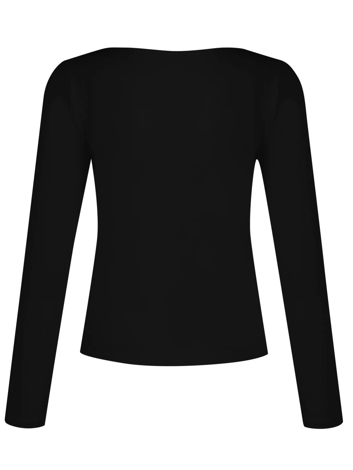 Full Size Slim Fit V-Neck Long Sleeve T-Shirt Plus Size Trendsi