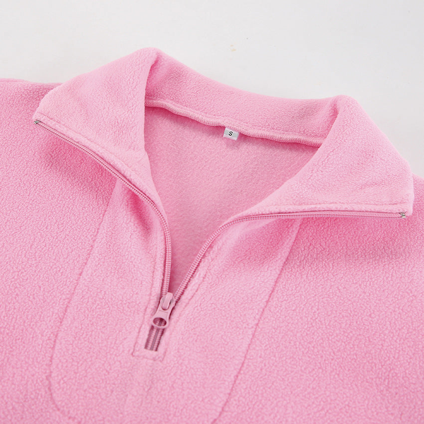 Quarter Zip Long Sleeve Sweatshirt OutfitFlow