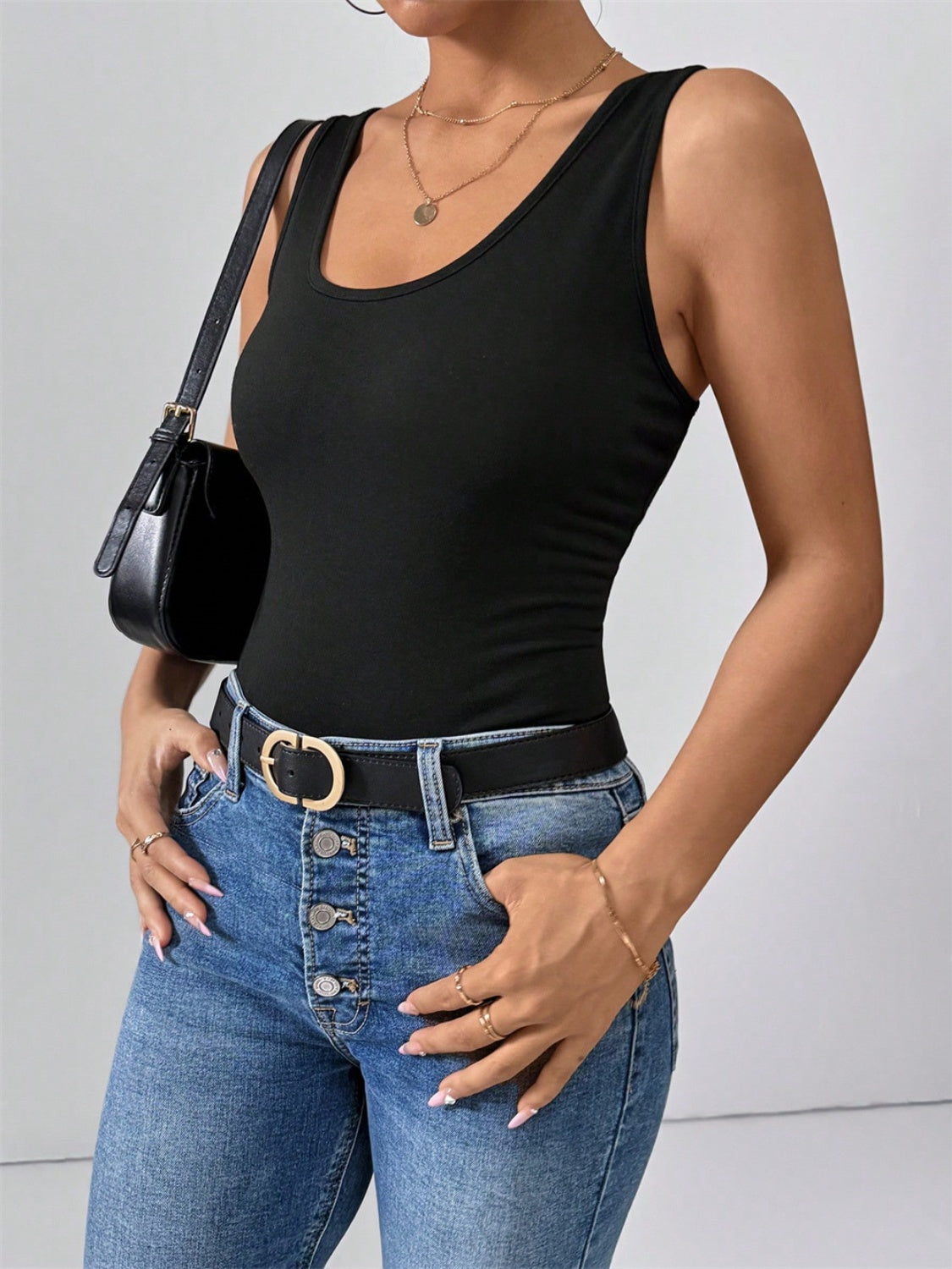 Outfit Flow - Scoop Neck Wide Strap Tank