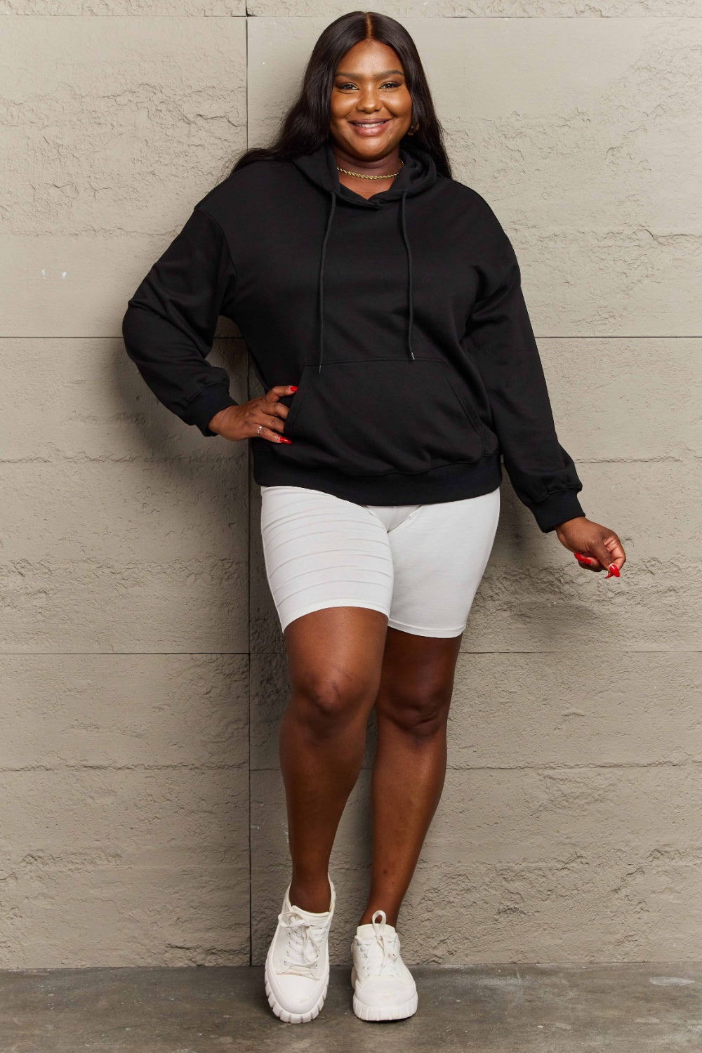 Outfit Flow - Full Size Long Sleeve Dropped Shoulder Hoodie