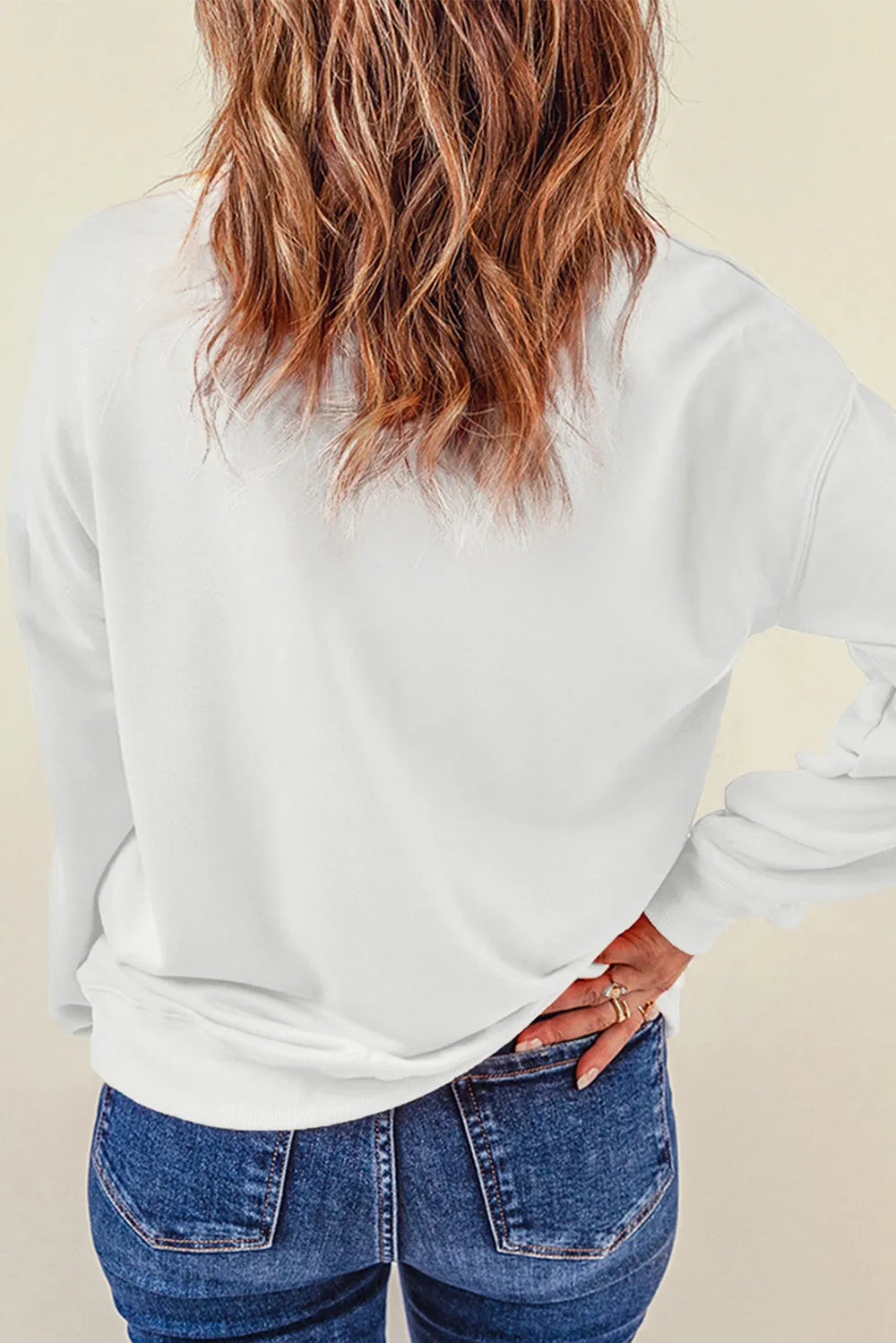 Pumpkin & Bow Graphic Long Sleeve Sweatshirt OutfitFlow