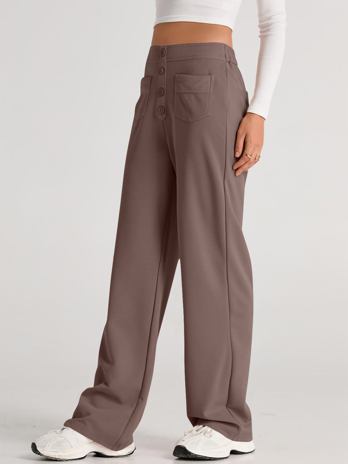 Outfit Flow - High Waist Wide Leg Pants