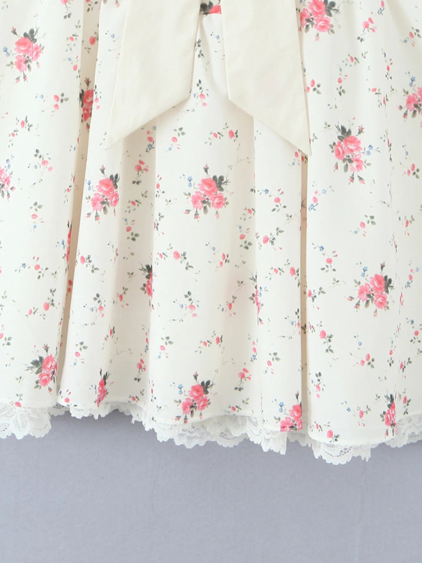 Off-Shoulder Floral Lace Trim Mini Dress OutfitFlow