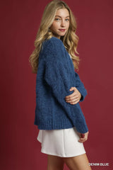 Umgee Cable Knit Cozy Sweater OutfitFlow