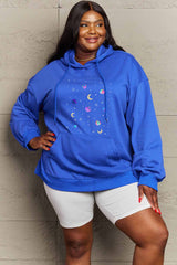 Outfit Flow - Simply Love Simply Love Full Size Dropped Shoulder Star & Moon Graphic Hoodie