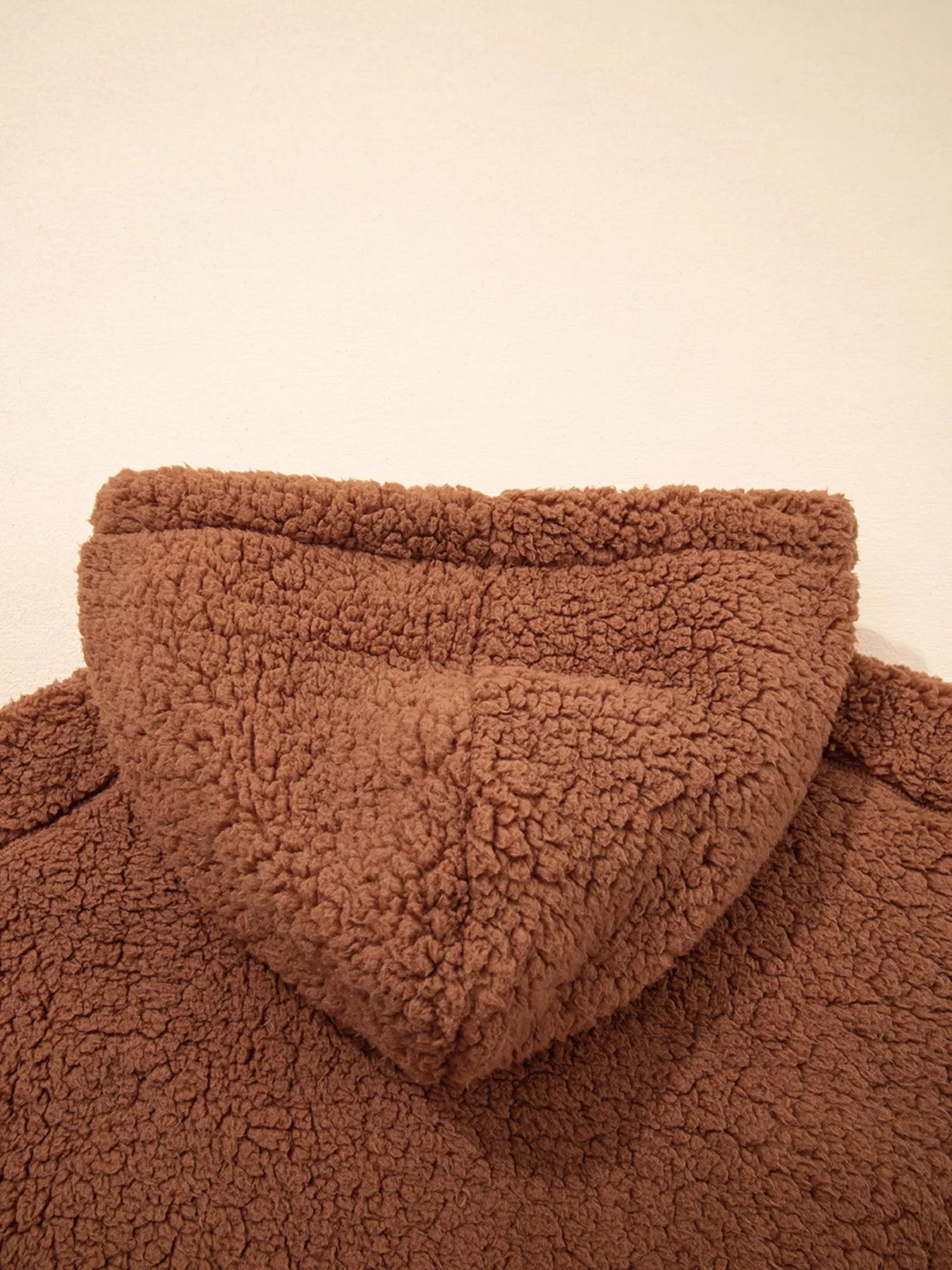 Zip Up Hooded Sherpa Jacket OutfitFlow