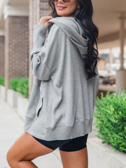 Outfit Flow - Perfee Half Snap Long Sleeve Hoodie